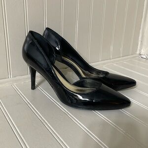 Lauren by Ralph Lauren Black Leather Heels